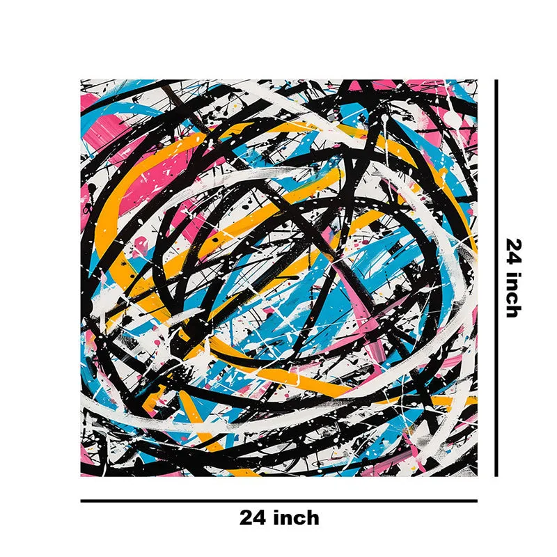 Abstract Lines Wall Painting media 8