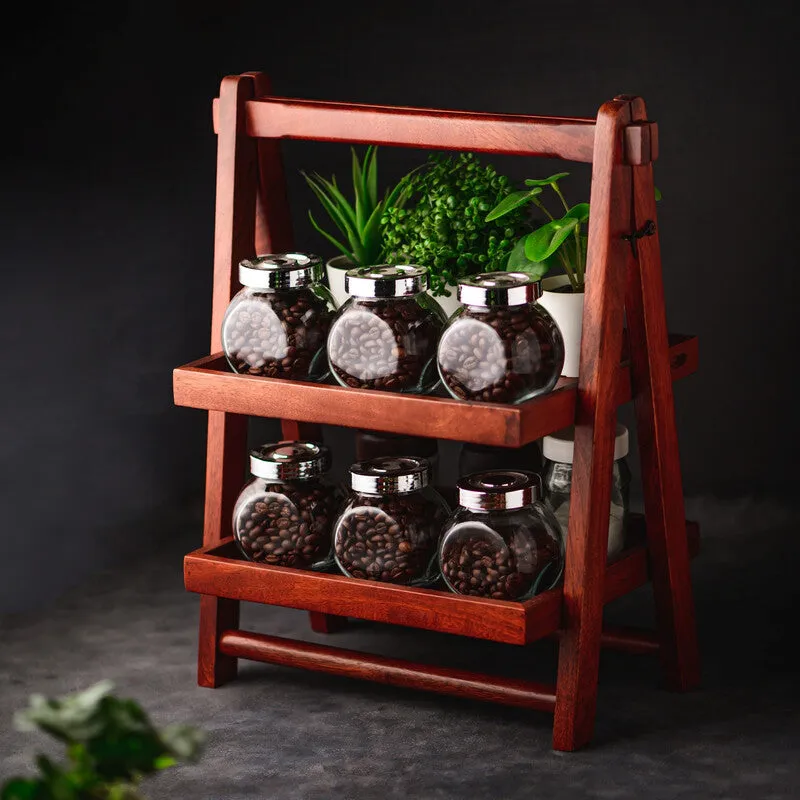 Mojo Wooden Double Decker Organizer media 3