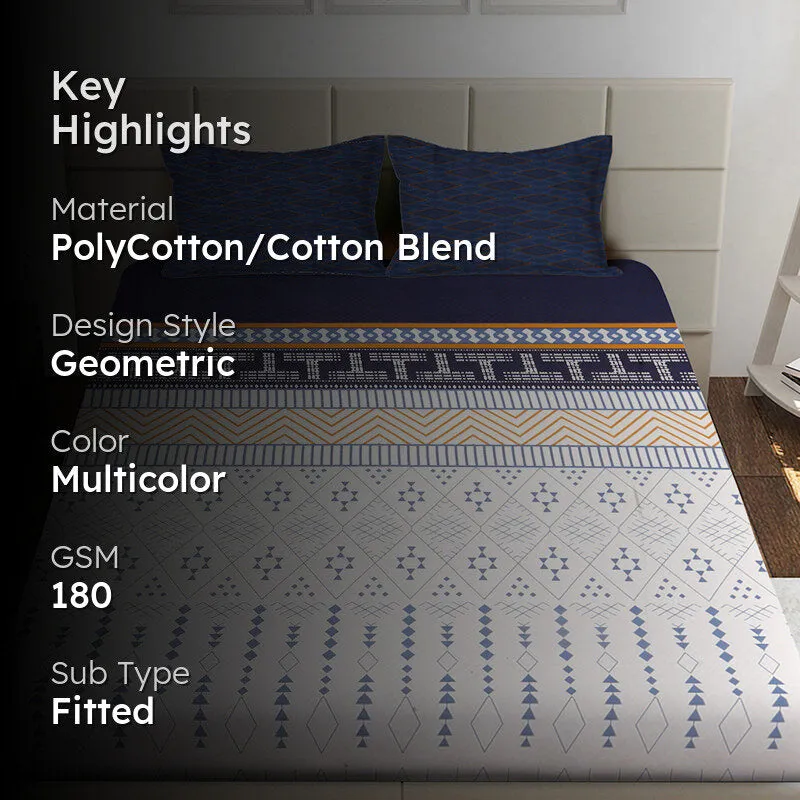 Grimelda Fitted Bedsheet - 180 GSM media 2