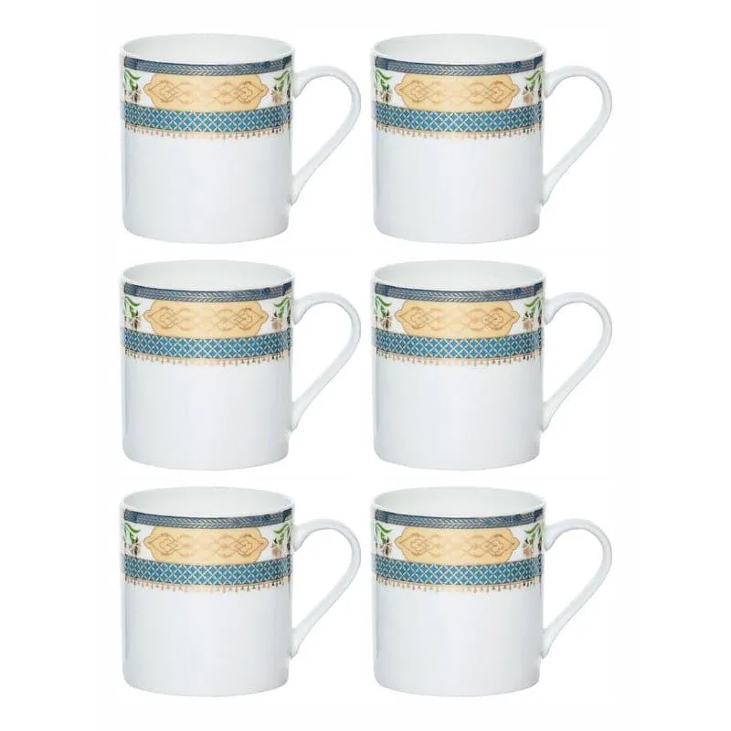 Sonaki Hamsa Bone China Tea Cup (220 mL Each) - Set of Six media 3