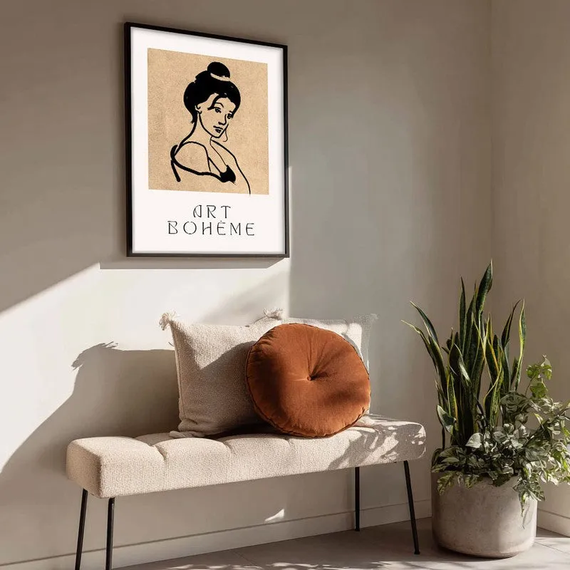 Classic Muse Canvas Wall Painting With Black Frame media 4