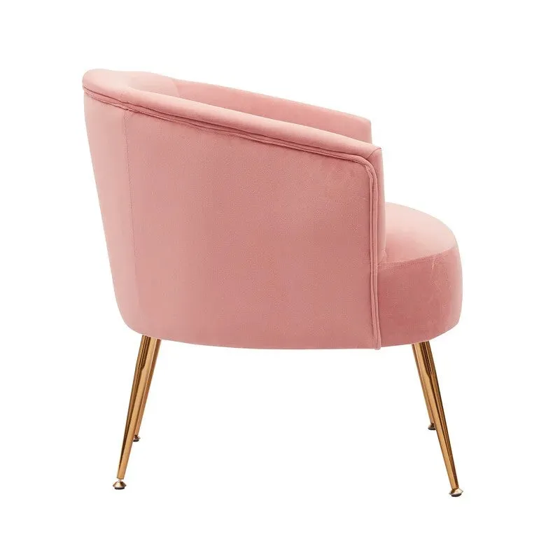 Stylo Neem Wood Accent Chair - Pink media 4