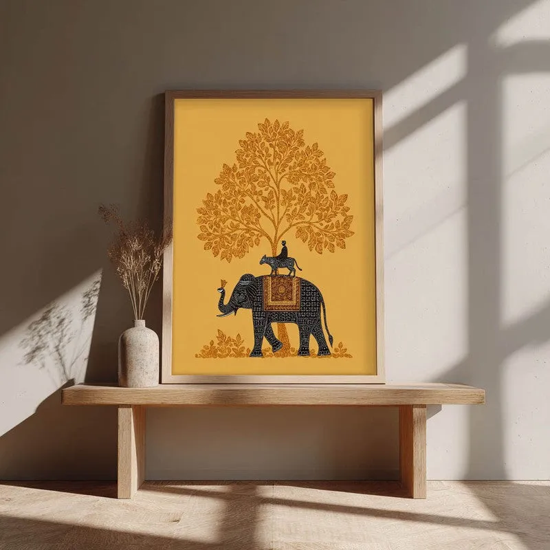 Vanraj Canvas Wall Painting With Brown Frame media 7
