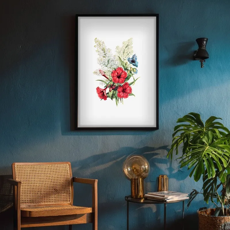 Blushing Blooms Archival Paper Wall Art With Frame media 4