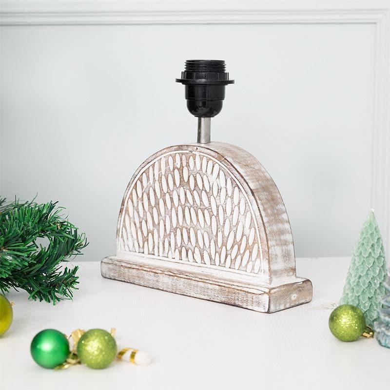 Christmas Tree Hemidome Fabric Table Lamp - White media 5
