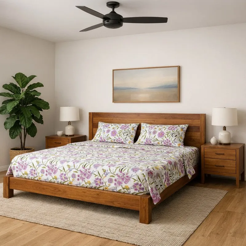 Botanical Garden Microfiber Bedsheet - 130 GSM media 1
