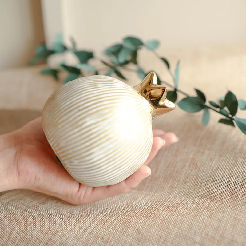 Golden Anar Vase - Ivory media 4