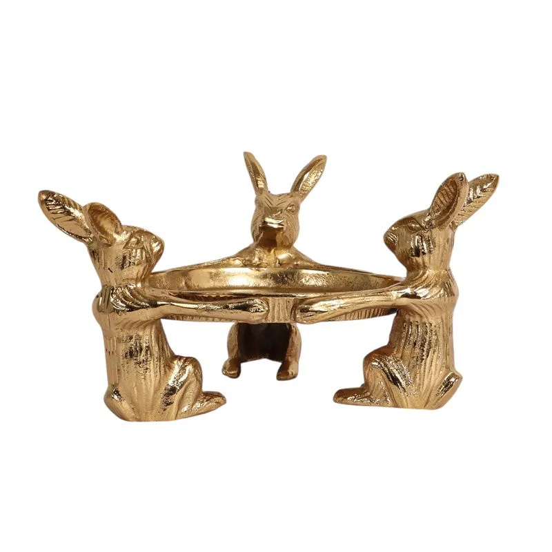 Royal Rabbit Accent Tray - Gold media 4