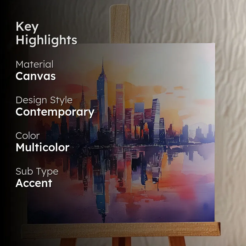 Vivid Citylines Canvas Showpiece media 2