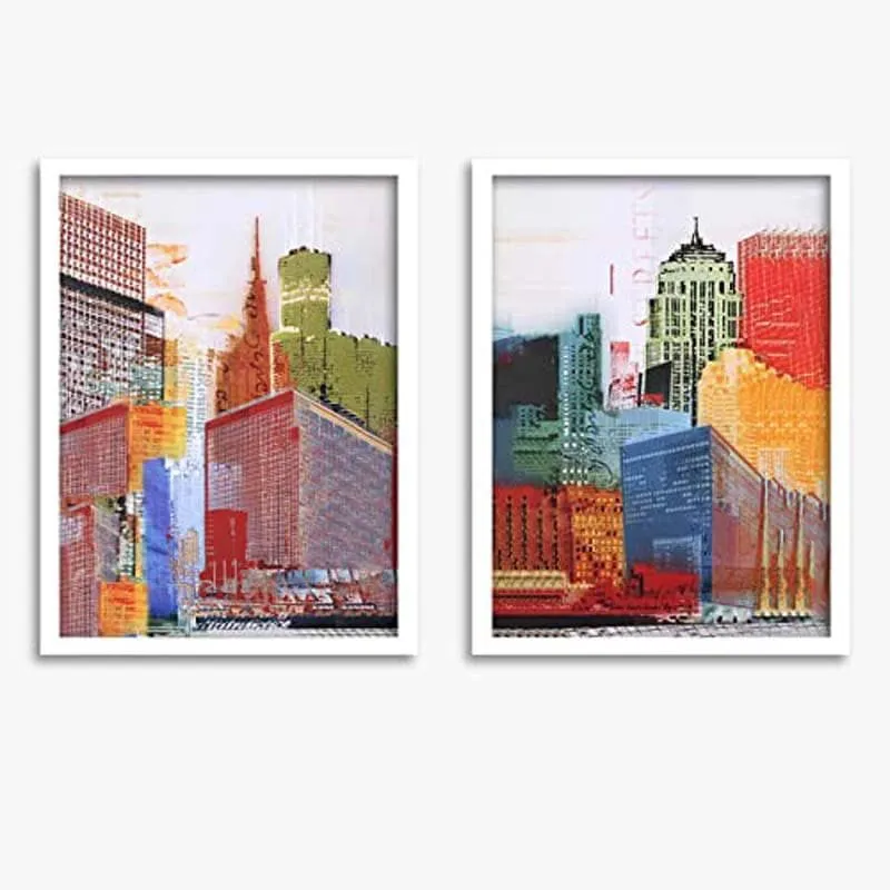 Vivid City Wall Art - Set Of Two media 6