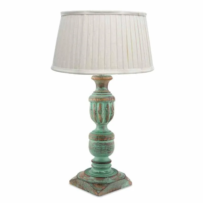 Earthine Fabric Table Lamp - Blue media 4