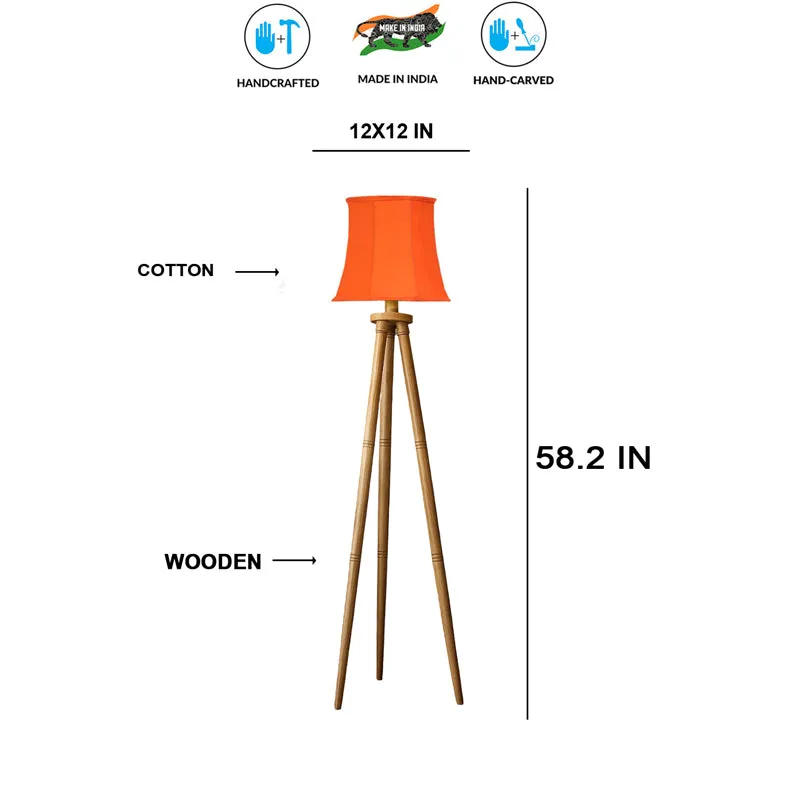 Cotin Curve Tripod Floor Lamp - Orange media 6