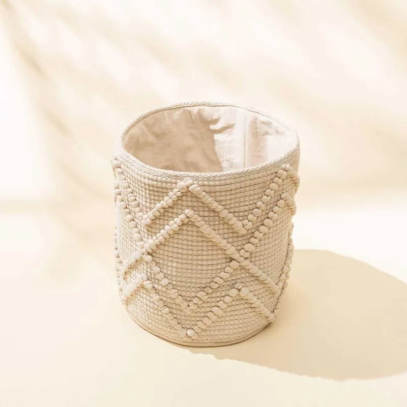 Gila Chevron Natural Fiber Laundry Basket media 4