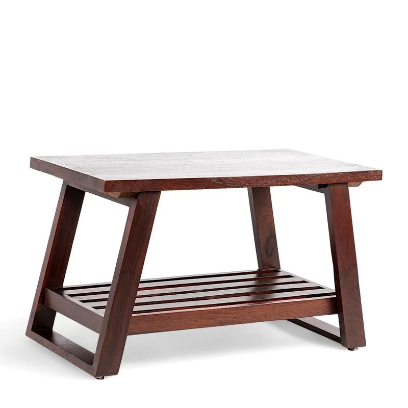 Axeron Sheesham Wooden Center Table - Dark Brown media 4