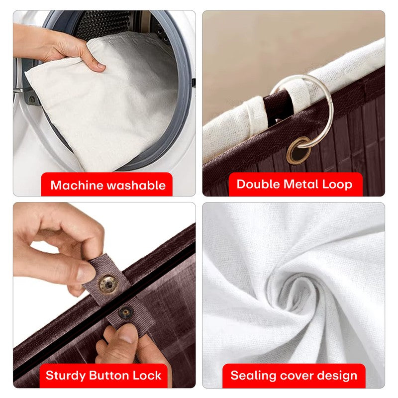Rioware UrbanRib Laundry Basket - Brown media 5