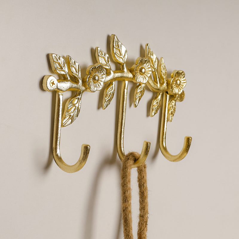 Gilded Branch Key Hook