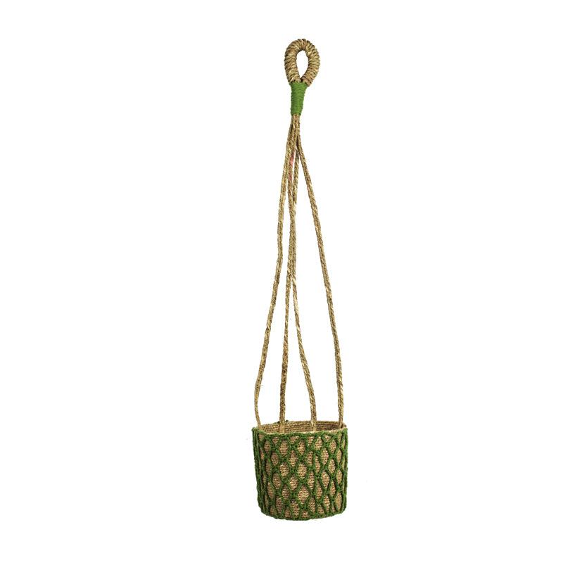Tantaa Sea Grass Hanging Planter - Green media 5