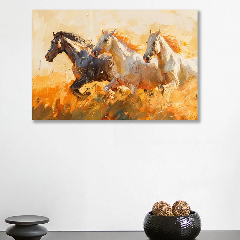 Galloping Triad Wall Art media 1