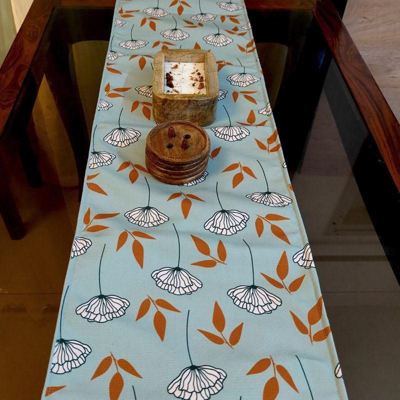 Dahlia Glaze Poly Canvas Table Runner media 5