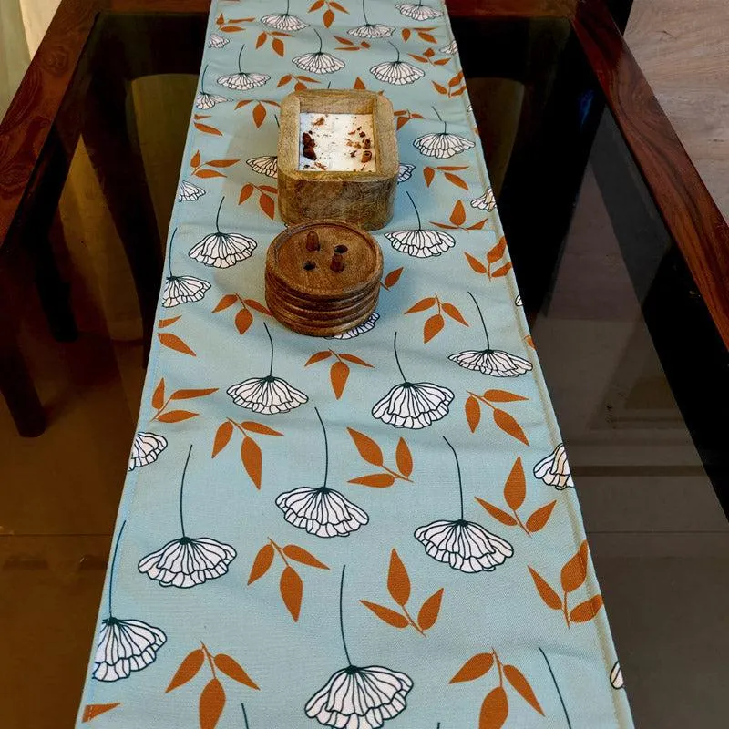 Dahlia Glaze Poly Canvas Table Runner media 5