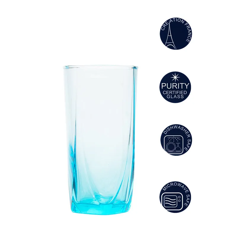 Luminarc Eiffel Glass (350 mL/Sky Blue) - Set Of Six media 5