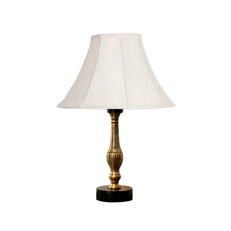 Aurelo Veno Wooden Table Lamp - OffWhite media 5