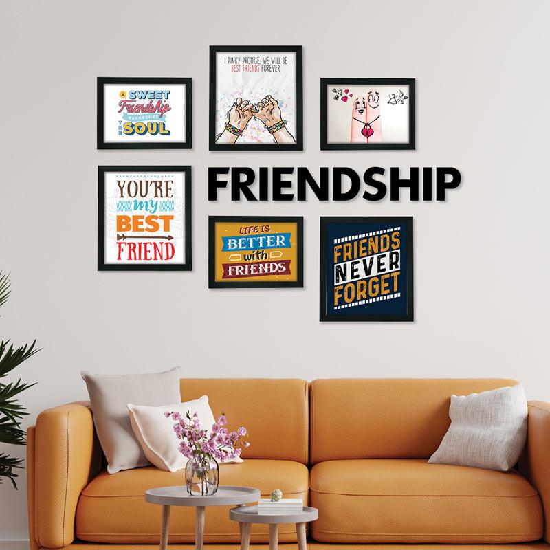 Frozen in Time "Friendship" Synthetic Photo Frame - Seven Piece Set