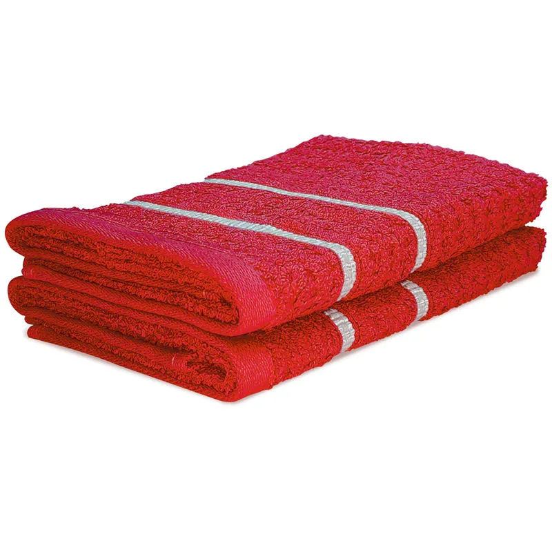 Junia Hand Towel (Red) - Set Of Two media 4