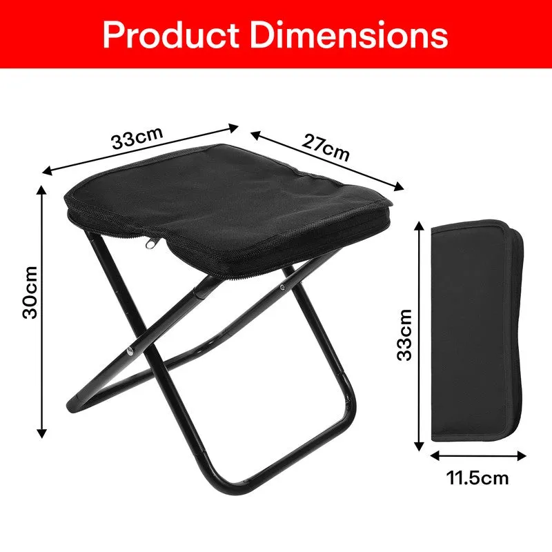 Rioware Fold Ease Steel Accent Stool - Black media 10