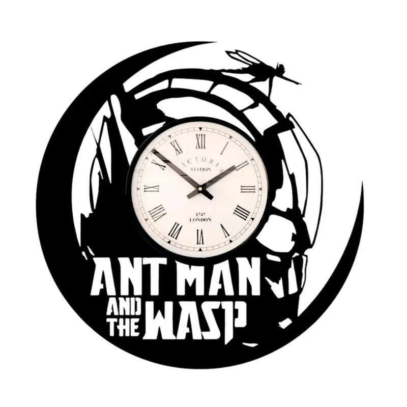 Ant Man Steel Analog Wall Clock - Black media 4
