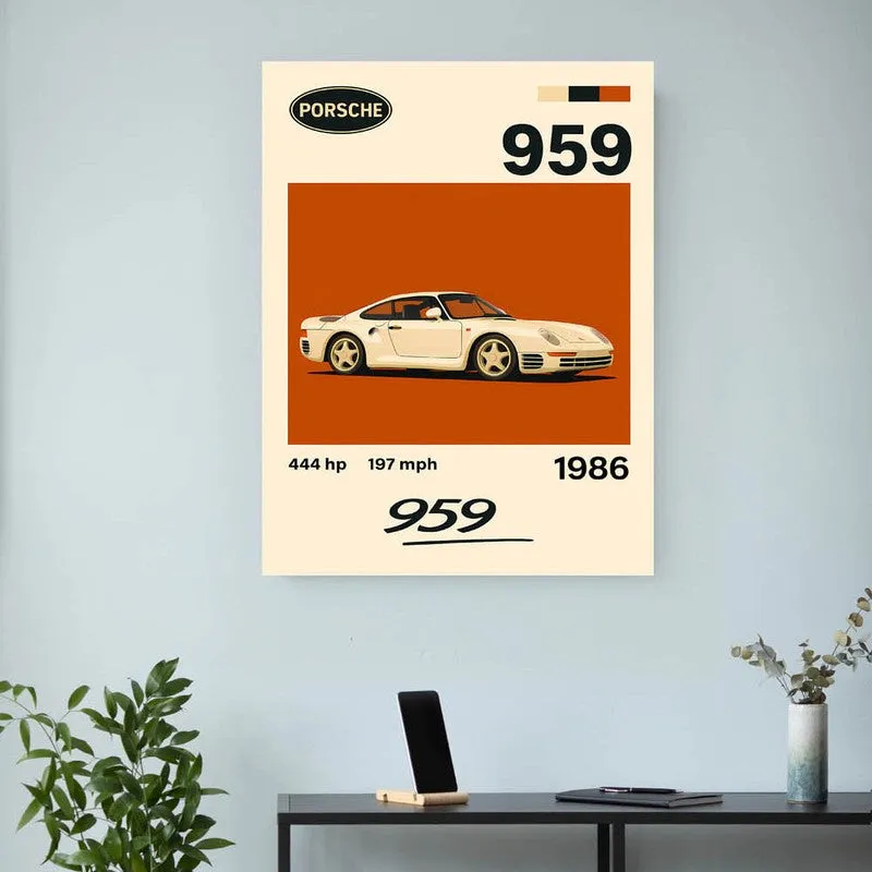 Porsche 959 Legend Wall Poster media 3