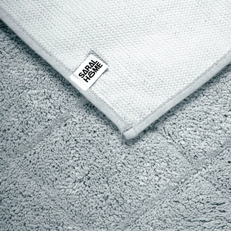 Saral Home Affaire Anti-Skid Bathmat (Grey) - Set Of Three media 3
