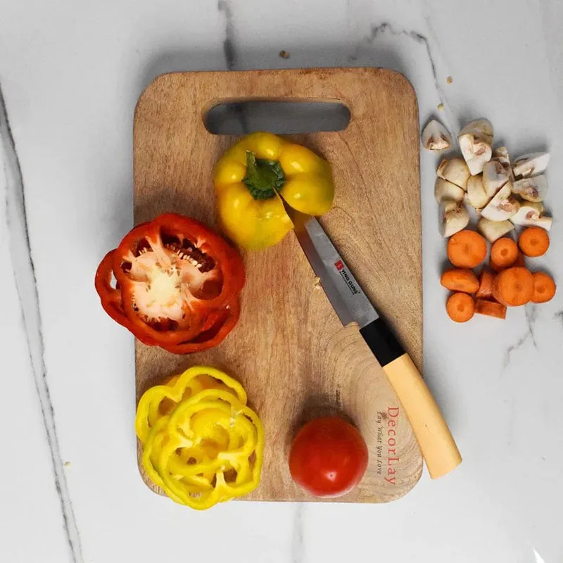 Slab Slice Wood Chopping Board media 5