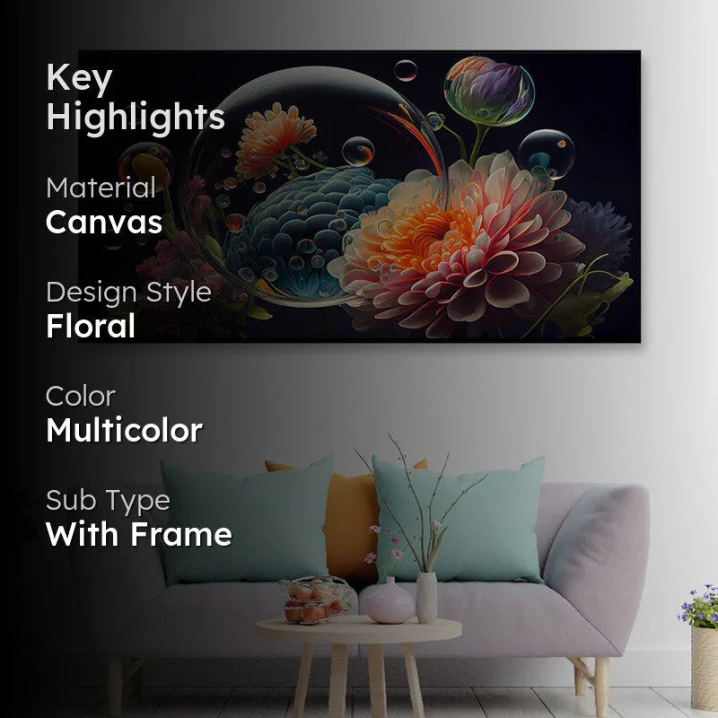 Orva Bubble FloralCanvas Wall Painting media 2