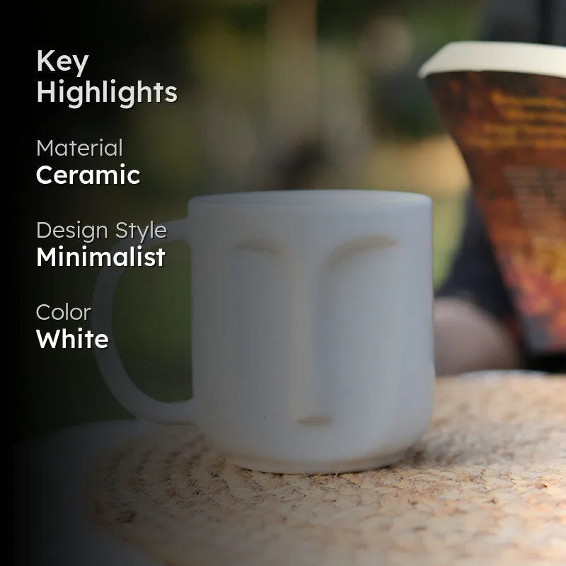 Facera Ceramic Coffee Ceramic Coffee Mug (340 mL) media 2