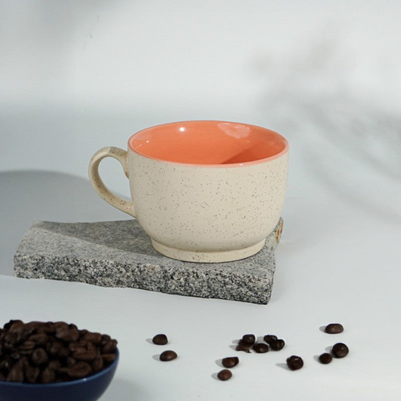 Poura Ceramic Coffee Mug (350 mL) - Orange media 3