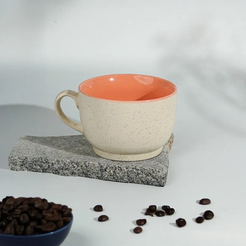 Poura Ceramic Coffee Mug (350 mL) - Orange media 3