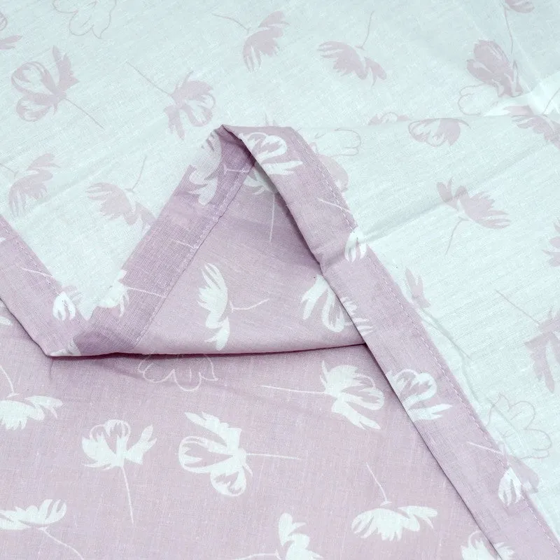 Petal Dots Printed Cotton Dohar (Pink,White) - 120 GSM media 6