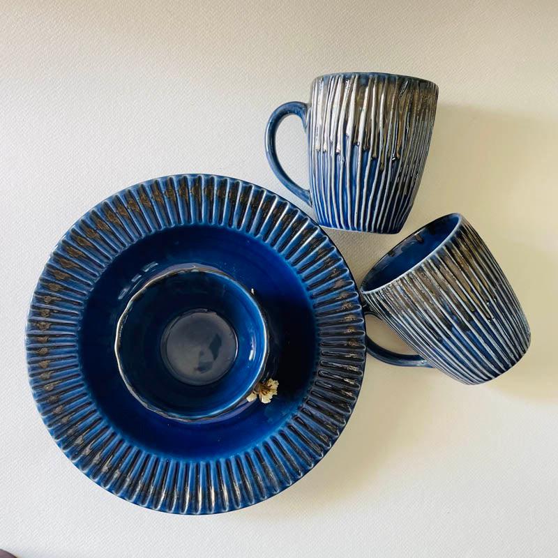 Flamina Dinner (Blue) - 5 Piece Set media 4