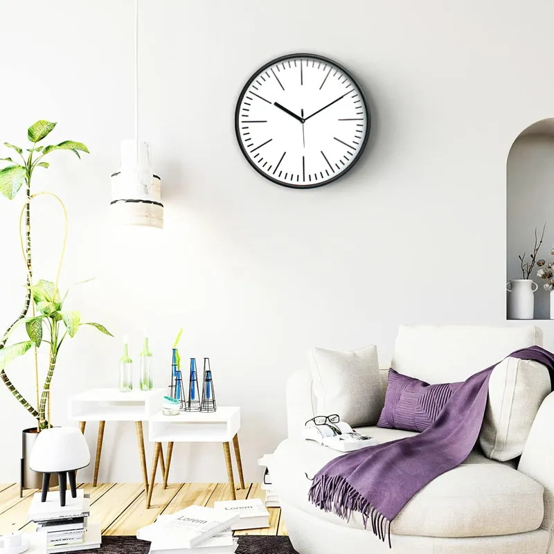 Aestra Analog Wall Clock - Black, White media 4