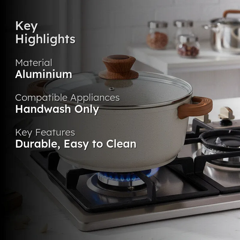 Bergner Smooth Sear Induction Safe Non-Stick Cooking Pot With Lid (24 cm) - Two Piece Set media 2