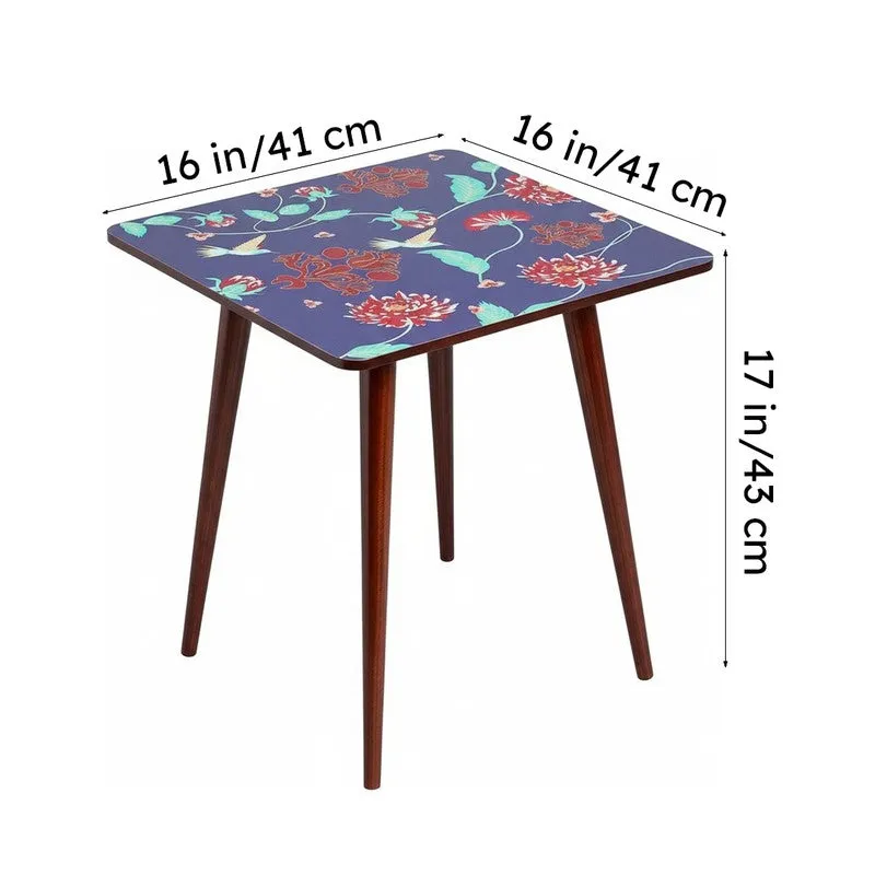 India Circus Wood Zinnian Square Side Table media 8
