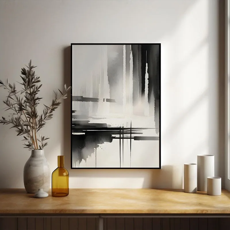 Ink Migration Framed Canvas Wall Painting media 5