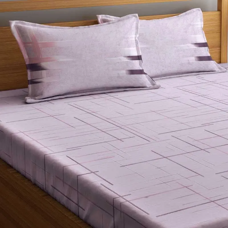 Silly Lines Cotton Bedsheet - 400 TC media 7