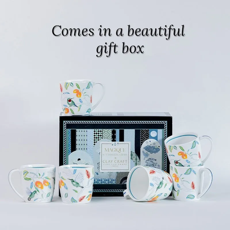 Magique: Mango Paradise Summer Fine China Cup (200 mL Each) - Set of Six media 4