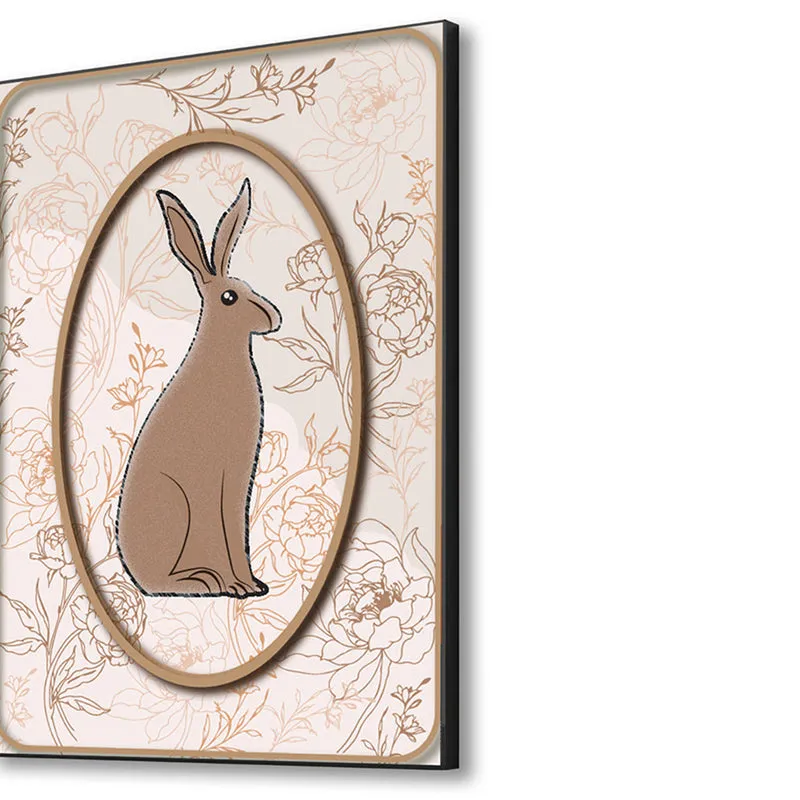 Bunny Vines Wall Art with Black Frame media 5