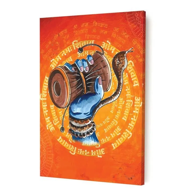 Damaru Mantra Wall Painting media 4