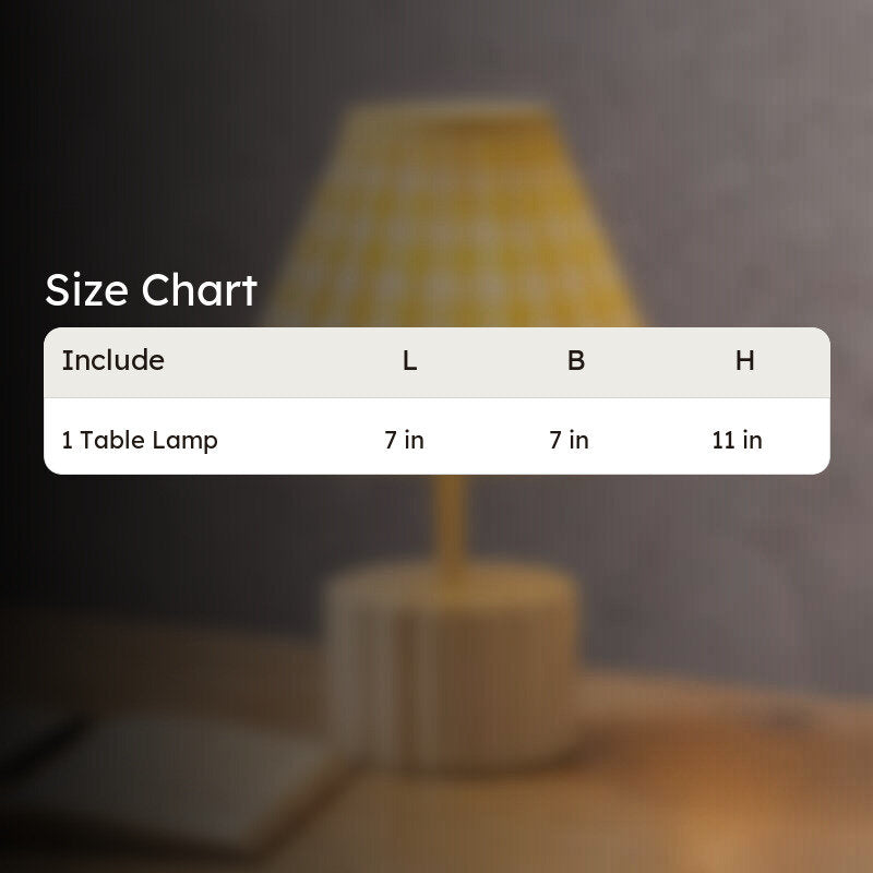 Landon Vista Cotton Table Lamp - Yellow media 9