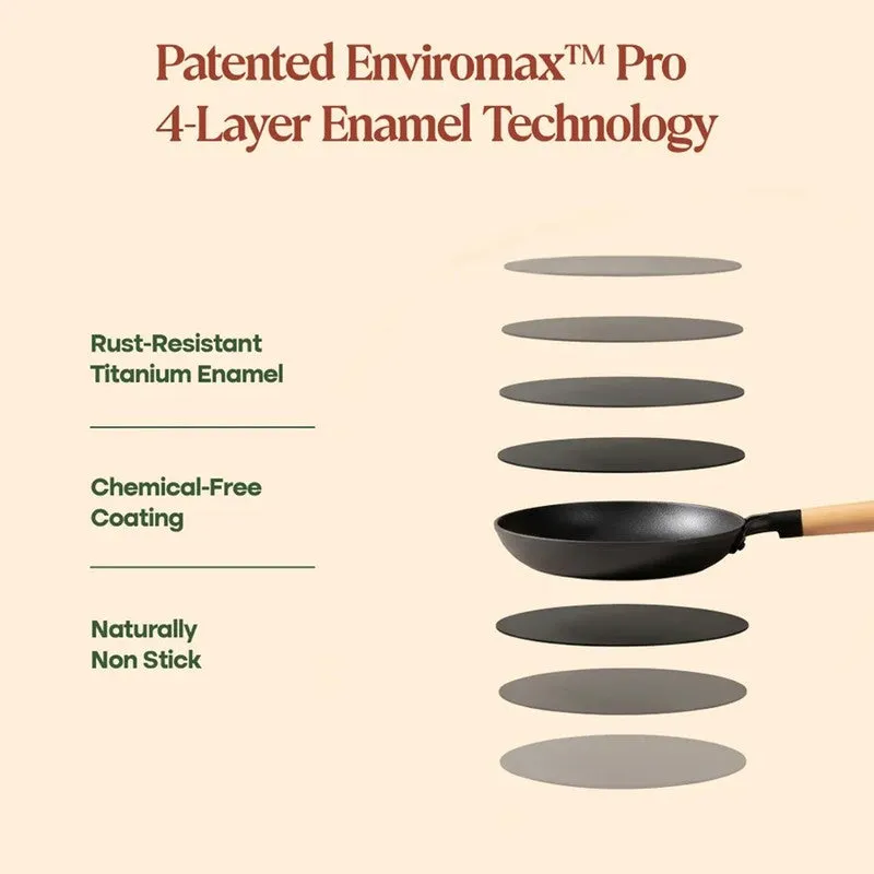 Cumin Co Enamel Cast Iron Frying Pan (Rust) - 1000 mL media 8