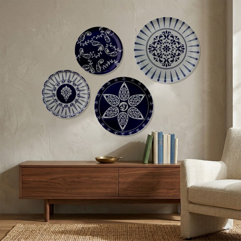 Sapphire Motif Metal Wall Plates - Set of Four media 3